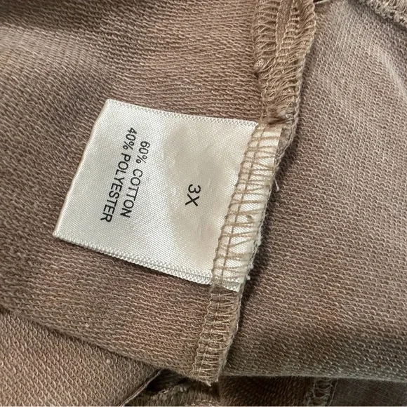 Jane Delancey Women's Plus 3X Brown Knit Button Down Shirt Jacket Top New - Picture 7 of 7